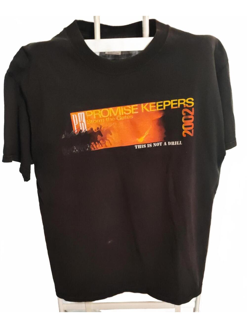 Vintage 2002 Promise Keepers - Not a Drill - T-shirt Sz L
